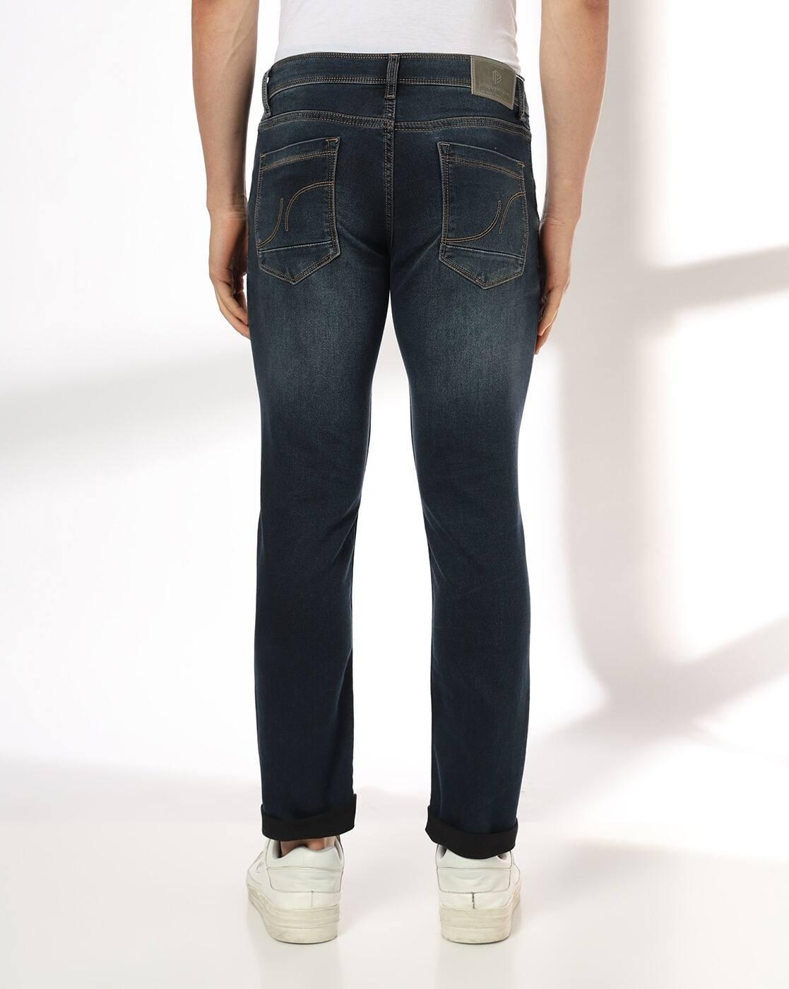 JOHN PLAYERS JEANS | Men Mid-Wash Slim Fit Jeans|2
