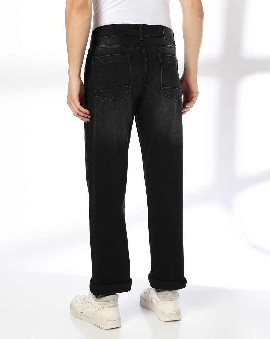 JOHN PLAYERS JEANS | Men Lightly Washed Straight Jeans|2