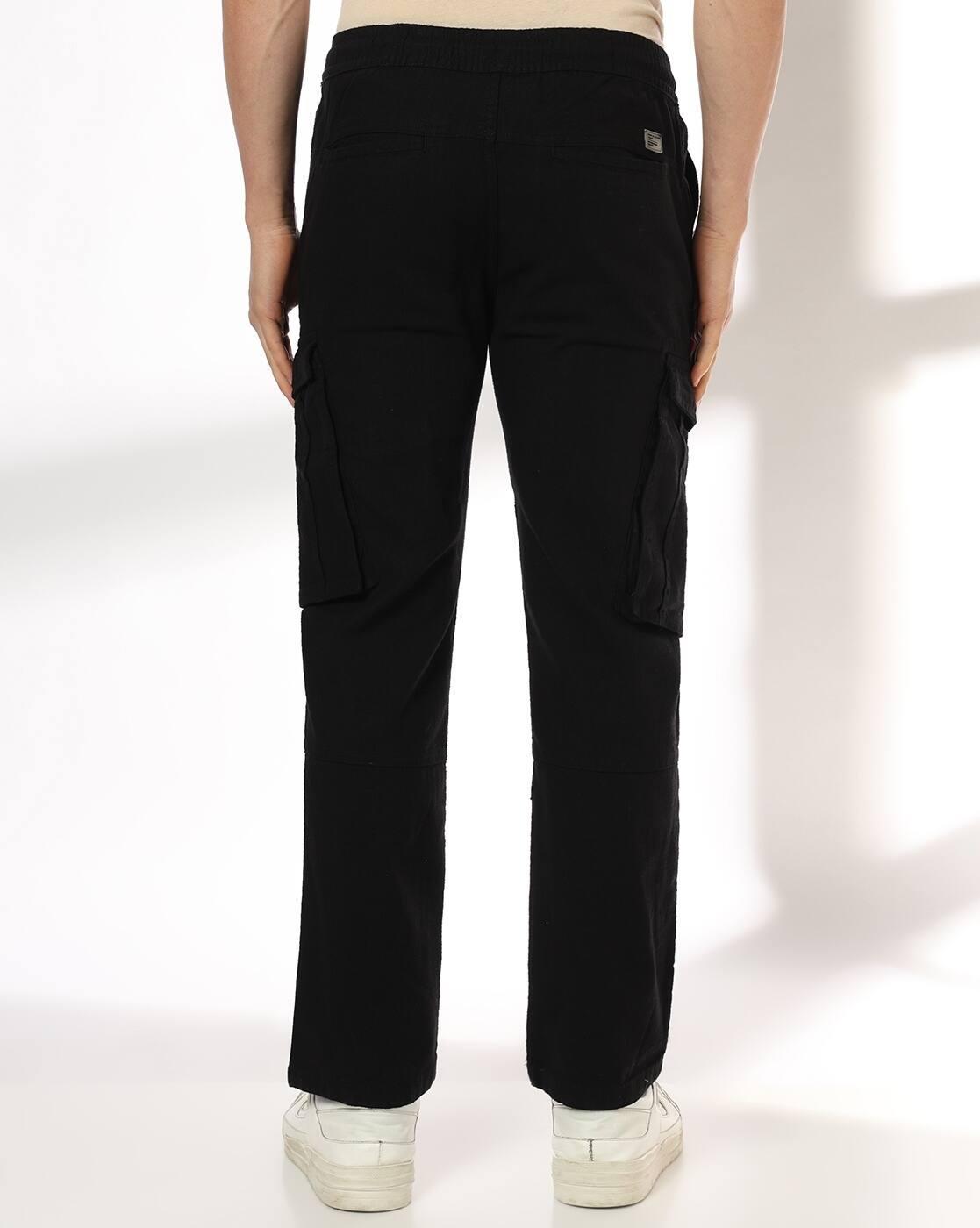 JOHN PLAYERS JEANS | Men Straight Fit Cargo Pants|1