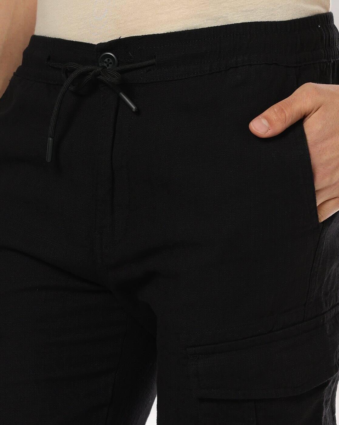 JOHN PLAYERS JEANS | Men Straight Fit Cargo Pants|2