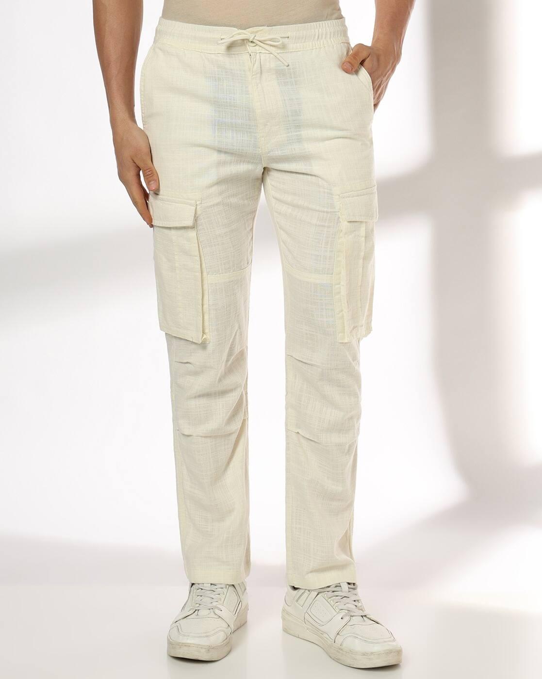 JOHN PLAYERS JEANS | Men Straight Fit Cargo Pants|0