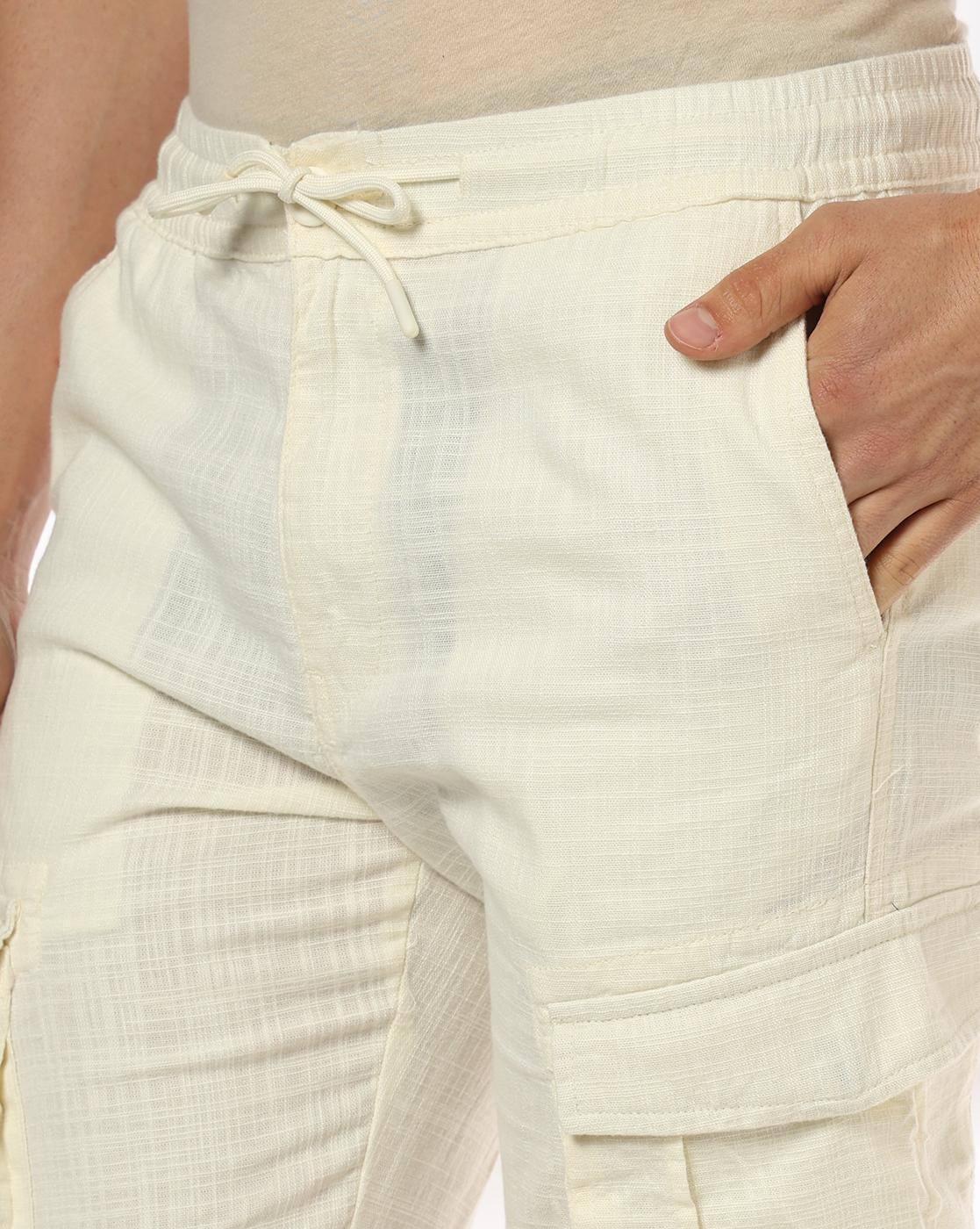 JOHN PLAYERS JEANS | Men Straight Fit Cargo Pants|3