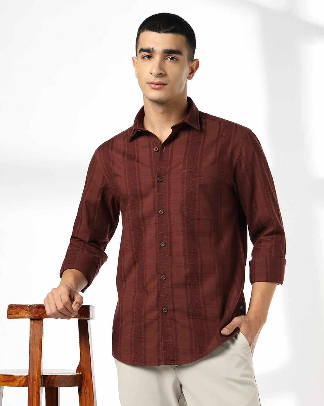 Men Striped Slim Fit Shirt