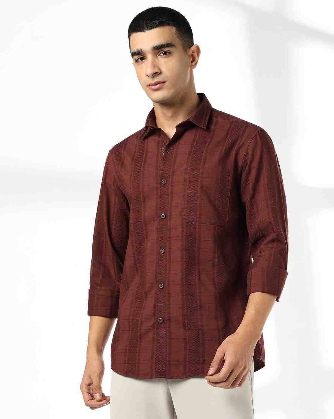 JOHN PLAYERS JEANS | Men Striped Slim Fit Shirt|4