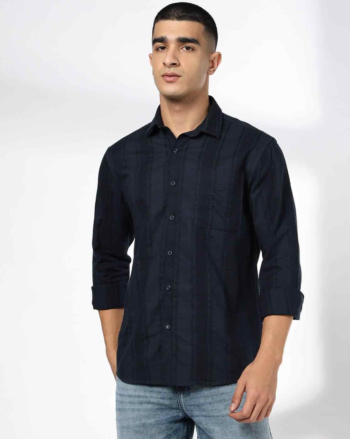 JOHN PLAYERS JEANS | Men Slim Fit Cotton Classic Shirt|0