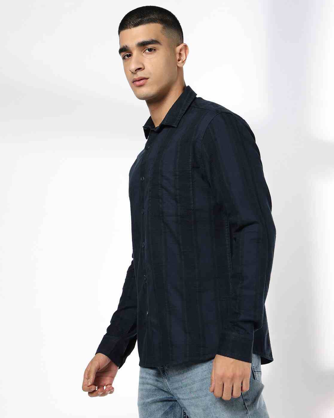 JOHN PLAYERS JEANS | Men Slim Fit Cotton Classic Shirt|1
