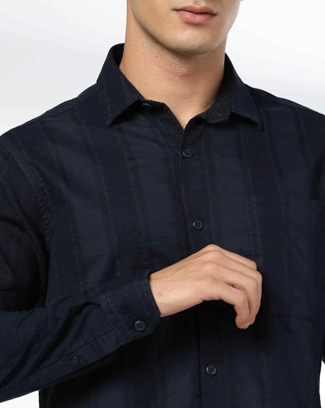 JOHN PLAYERS JEANS | Men Slim Fit Cotton Classic Shirt|4