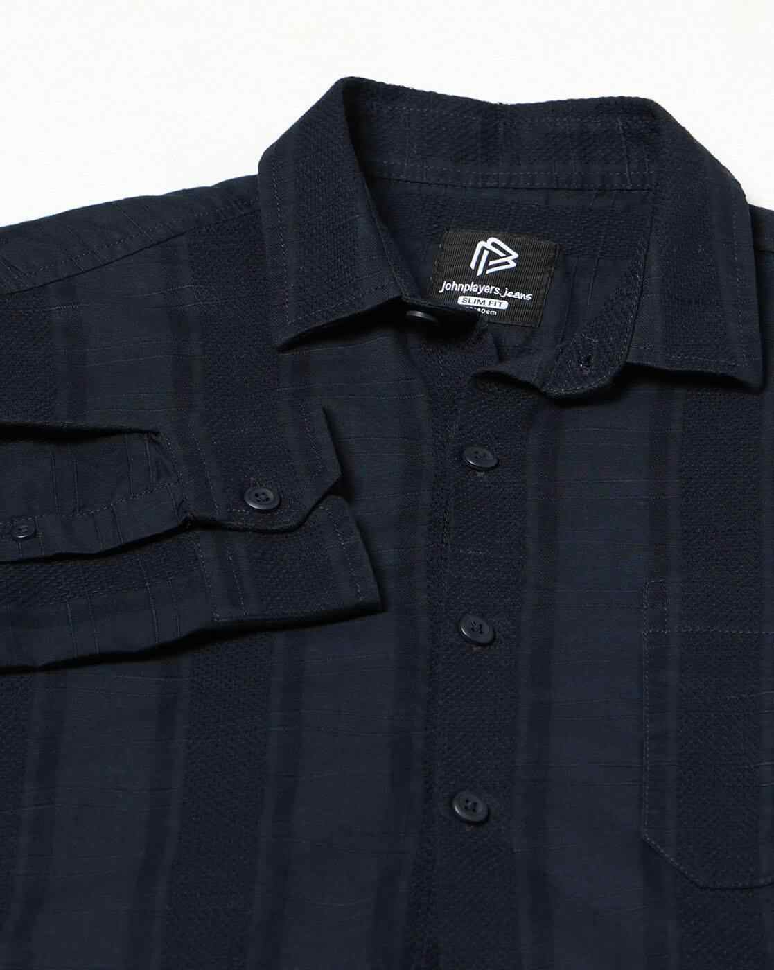 JOHN PLAYERS JEANS | Men Slim Fit Cotton Classic Shirt|5