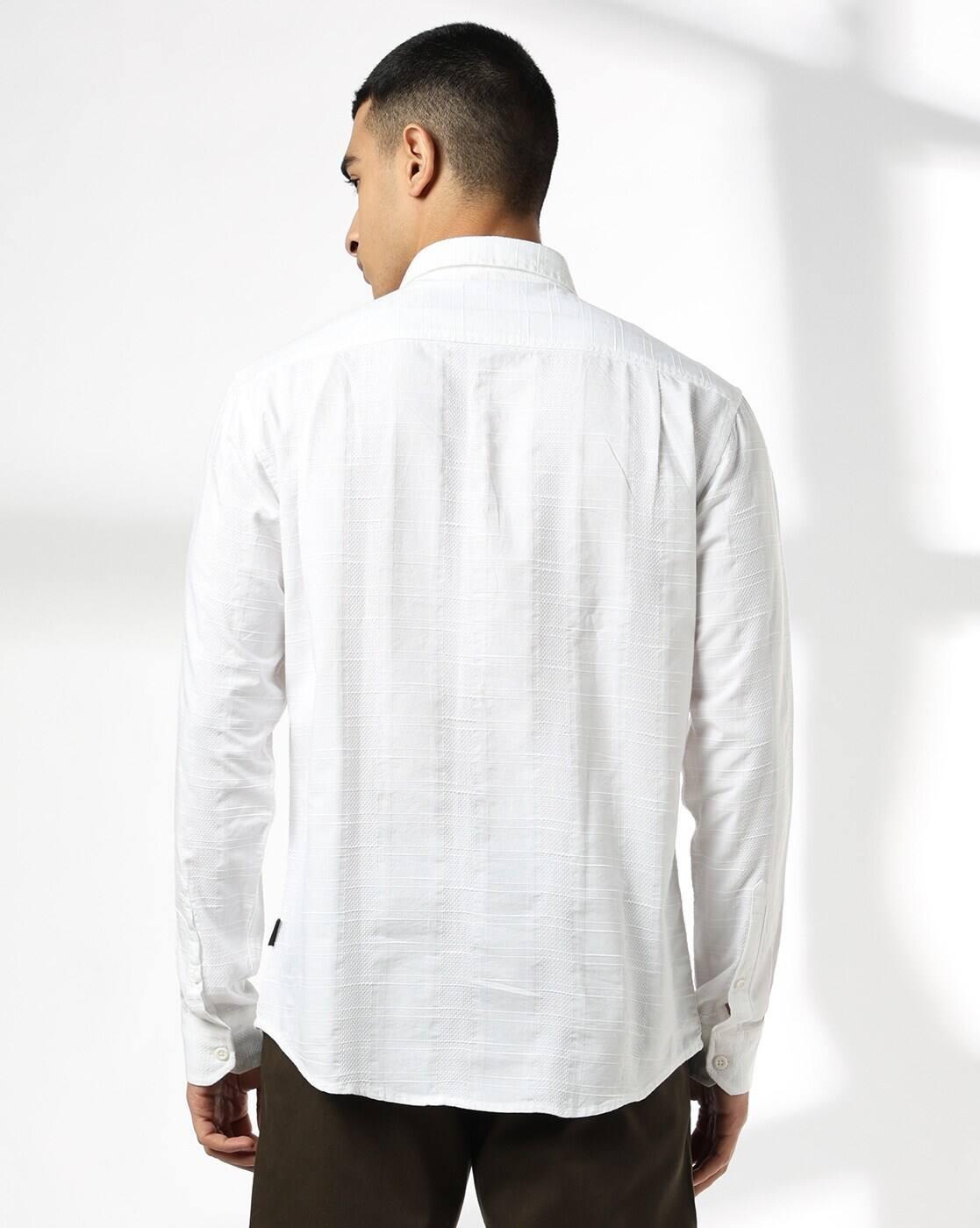 JOHN PLAYERS JEANS | Men Striped Slim Fit Shirt|2