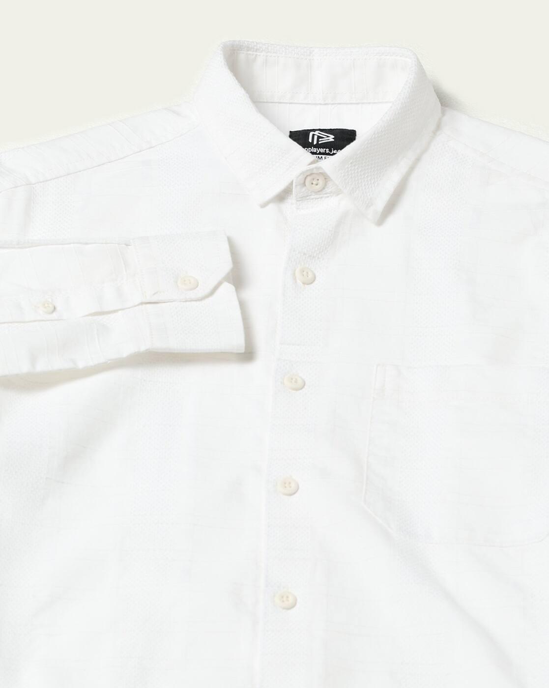 JOHN PLAYERS JEANS | Men Striped Slim Fit Shirt|5