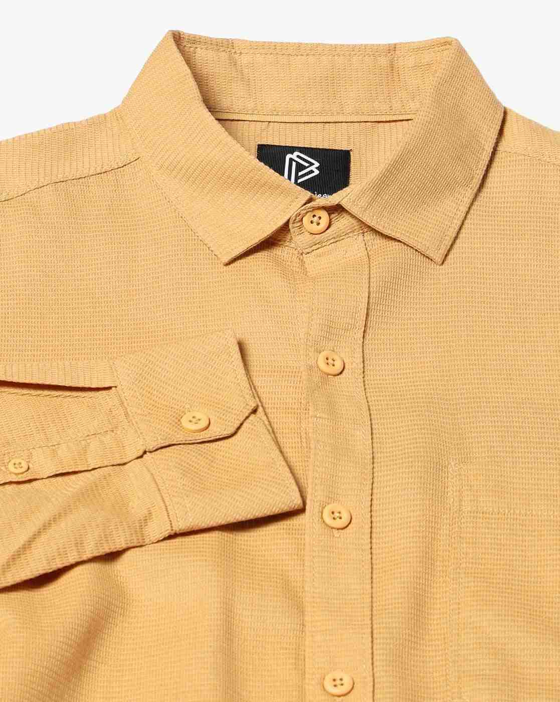 JOHN PLAYERS JEANS | Men Slim Fit Cotton Structured Shirt with Patch Pocket|5