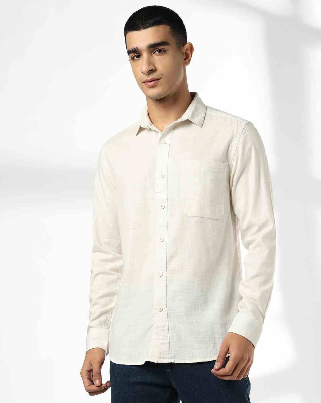 JOHN PLAYERS JEANS | Men Slim Fit Classic Shirt|3
