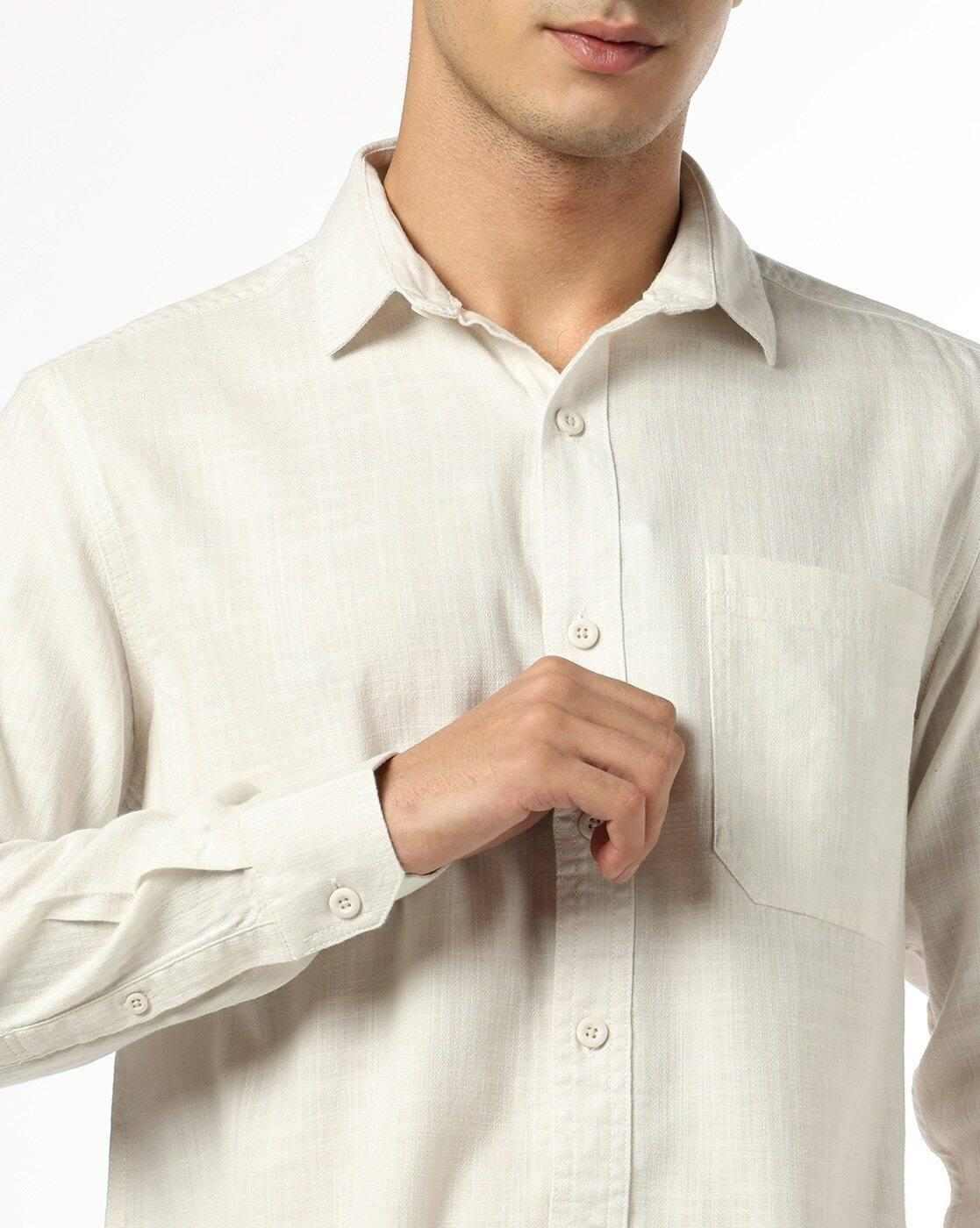 JOHN PLAYERS JEANS | Men Slim Fit Classic Shirt|4