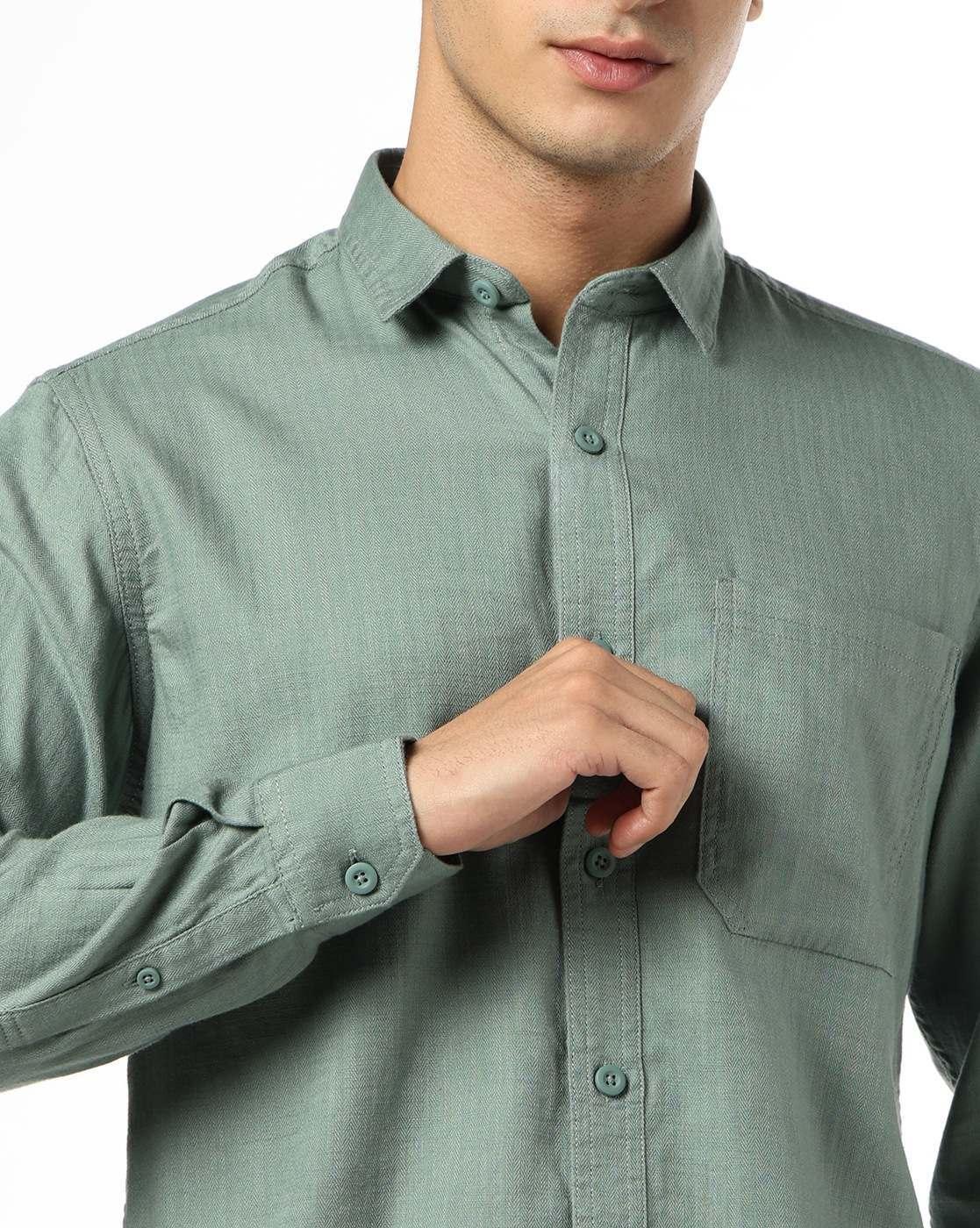 JOHN PLAYERS JEANS | Men Slim Fit Classic Shirt|4