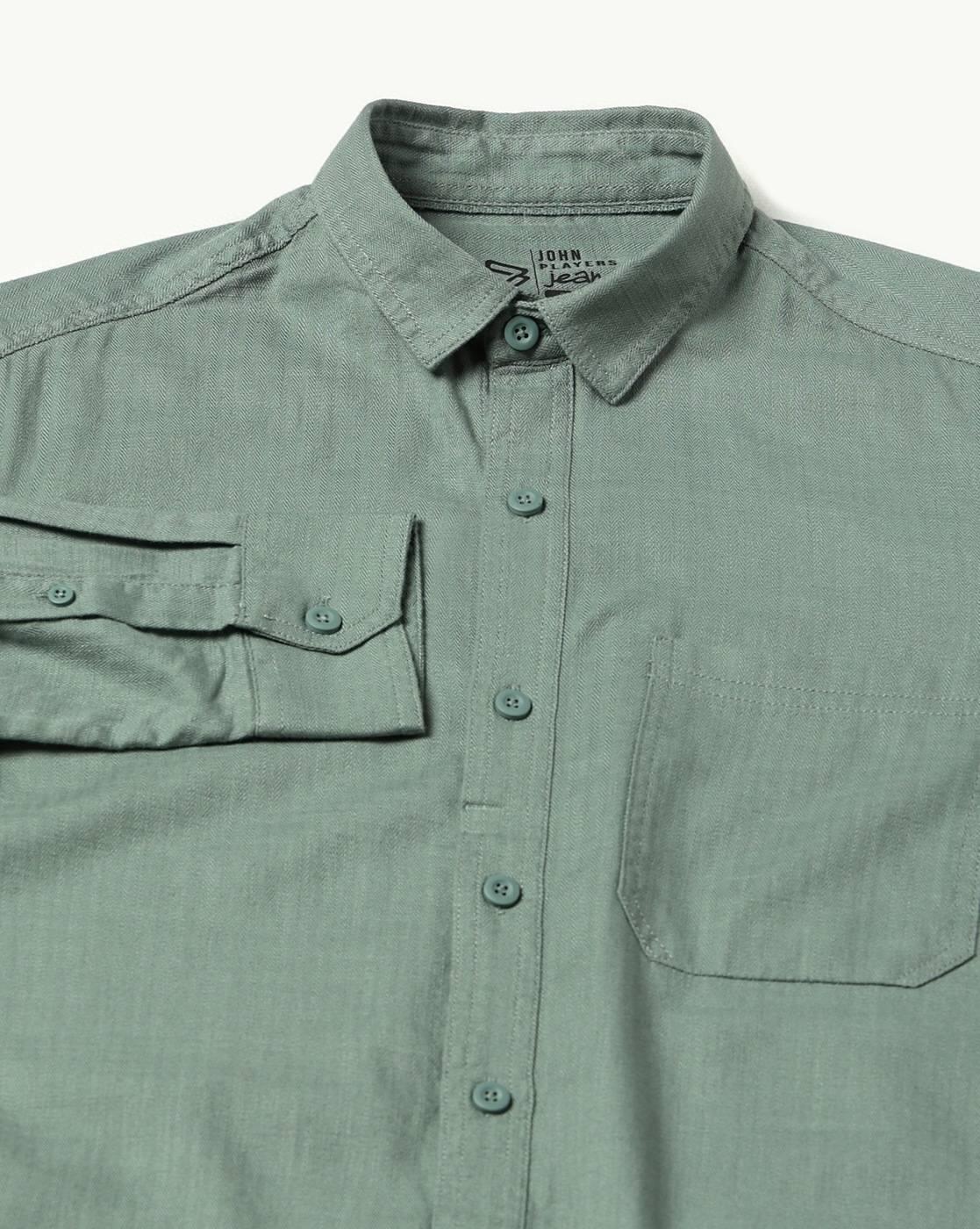 JOHN PLAYERS JEANS | Men Slim Fit Classic Shirt|5