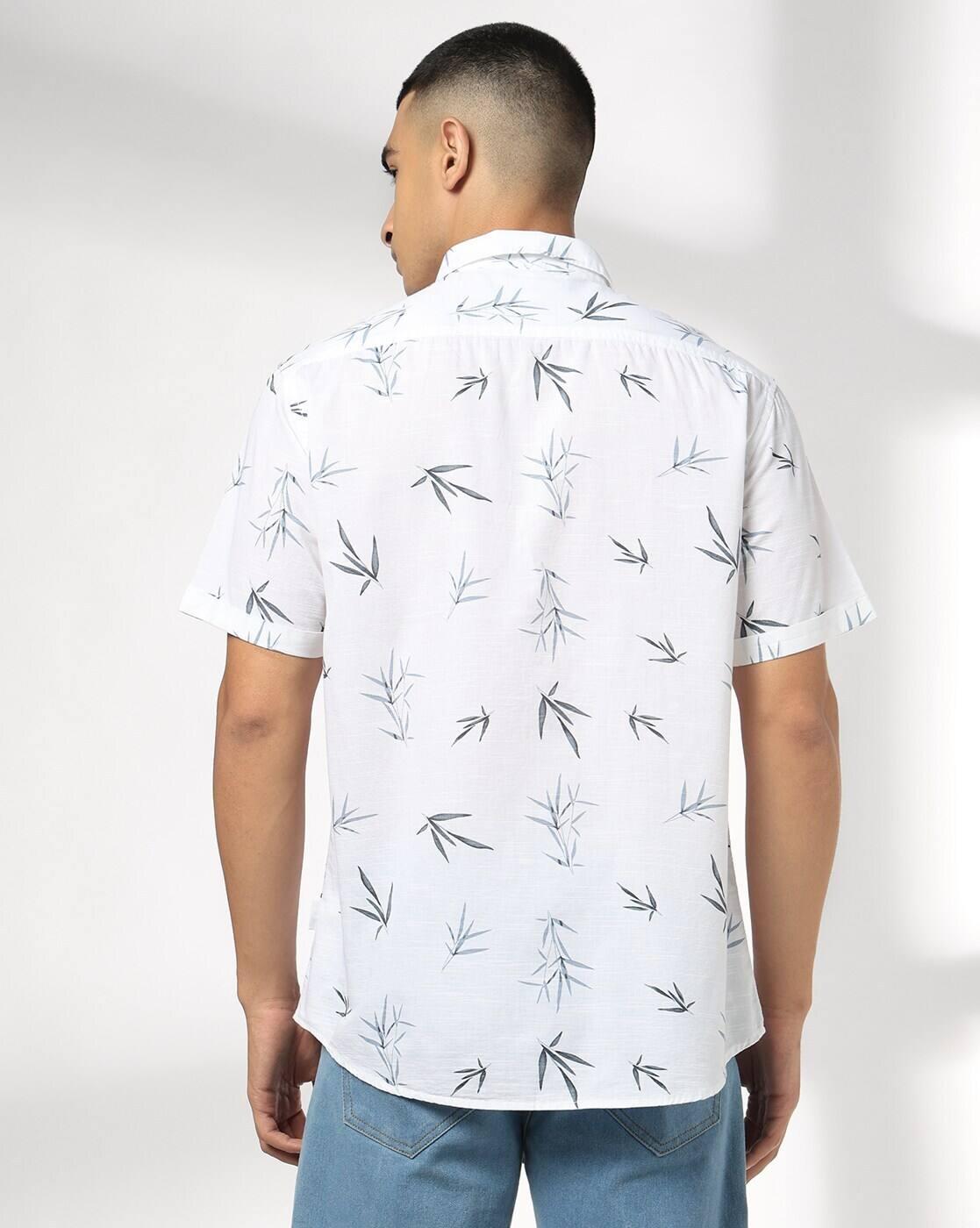 JOHN PLAYERS JEANS | Men All-Over Print Regular Fit Shirt with Patch Pocket|2
