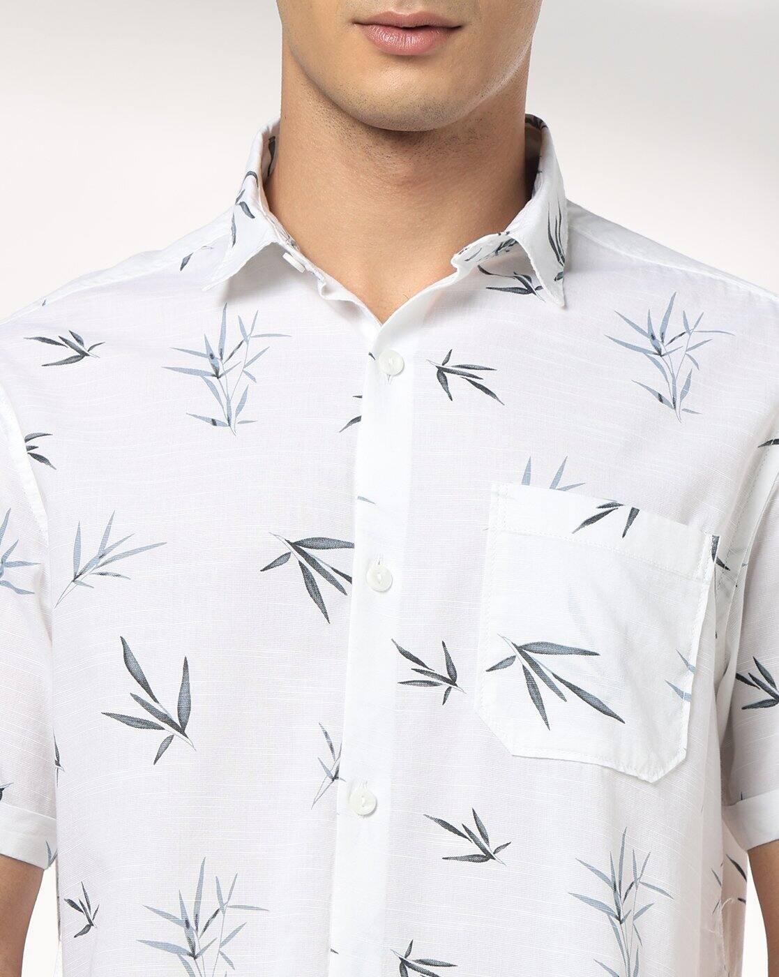 JOHN PLAYERS JEANS | Men All-Over Print Regular Fit Shirt with Patch Pocket|3