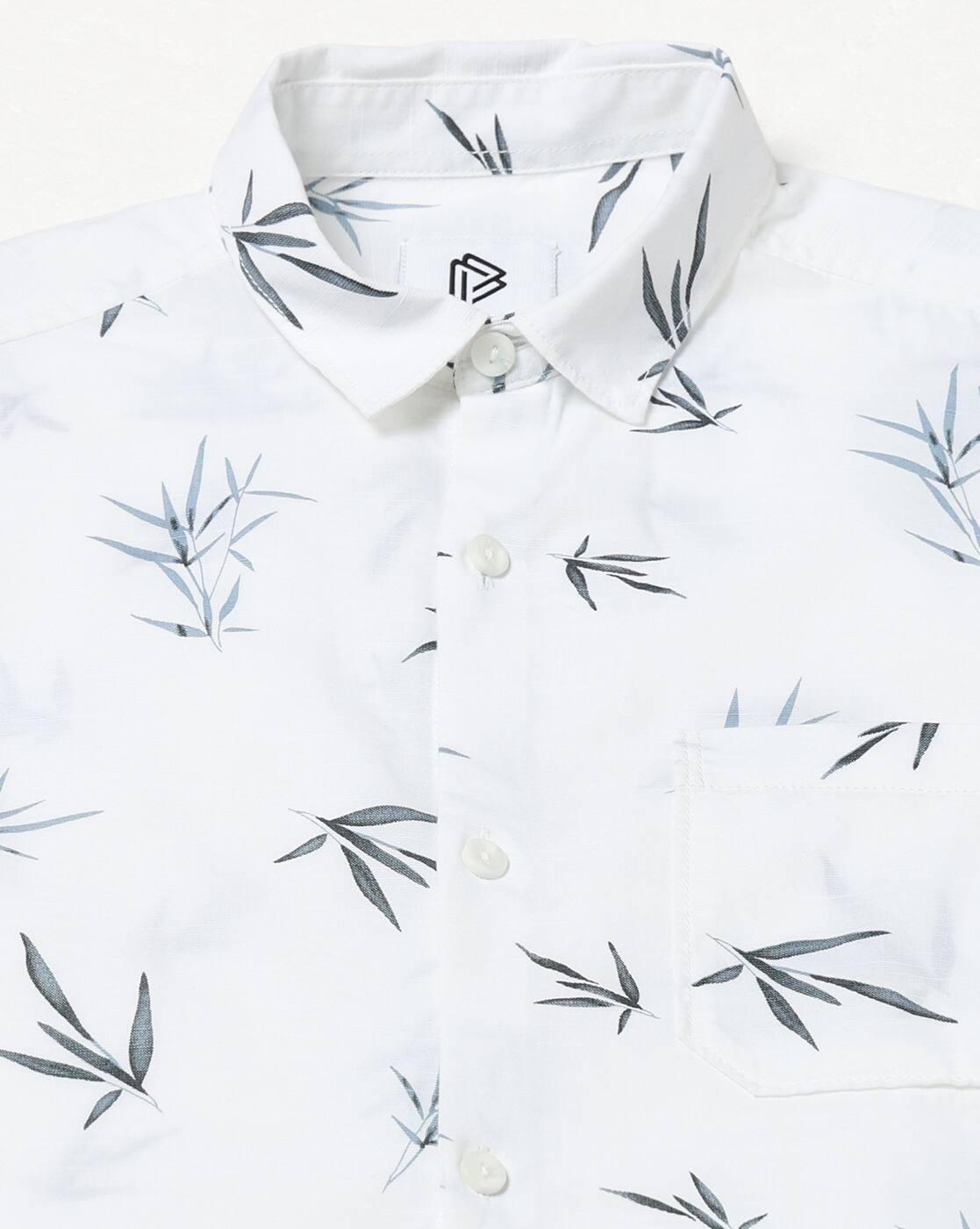 JOHN PLAYERS JEANS | Men All-Over Print Regular Fit Shirt with Patch Pocket|4