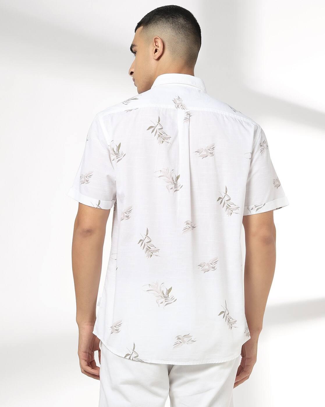 JOHN PLAYERS JEANS | Men All-Over Print Regular Fit Shirt with Patch Pocket|2