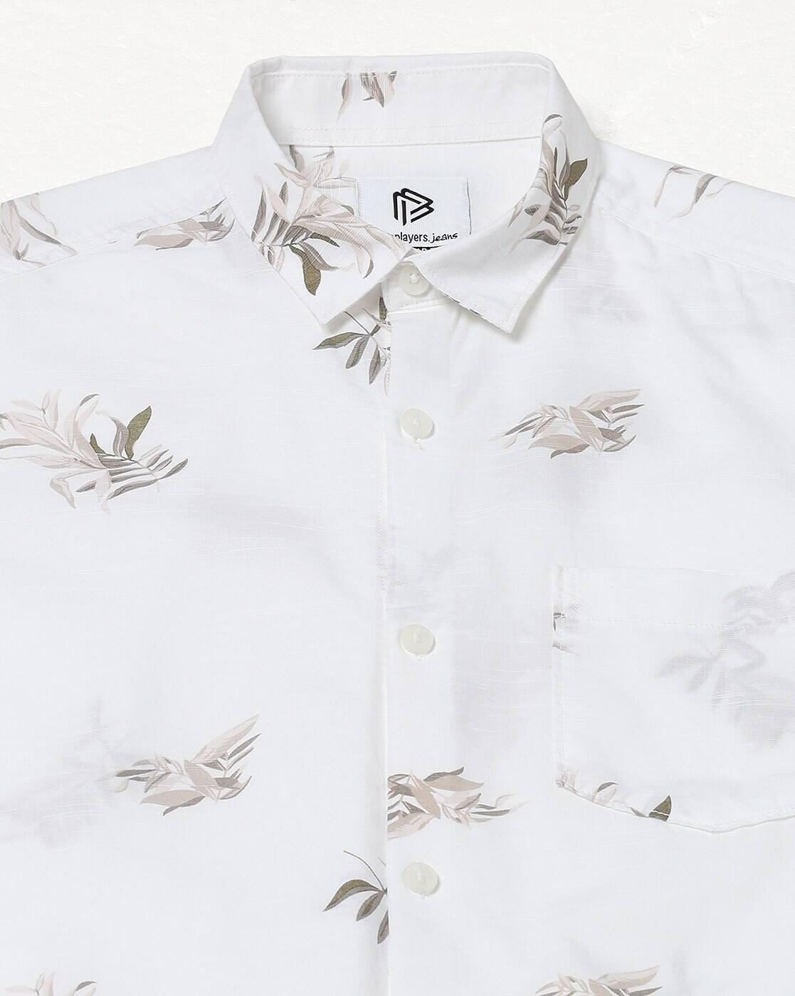 JOHN PLAYERS JEANS | Men All-Over Print Regular Fit Shirt with Patch Pocket|4