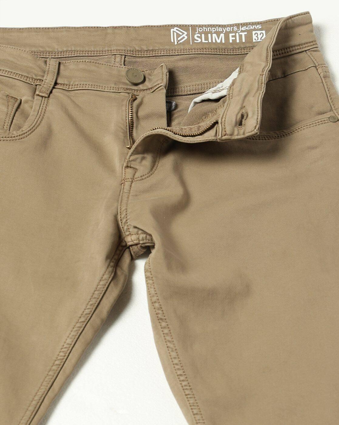 JOHN PLAYERS JEANS | Men Lightly Washed Slim Fit Jeans|5
