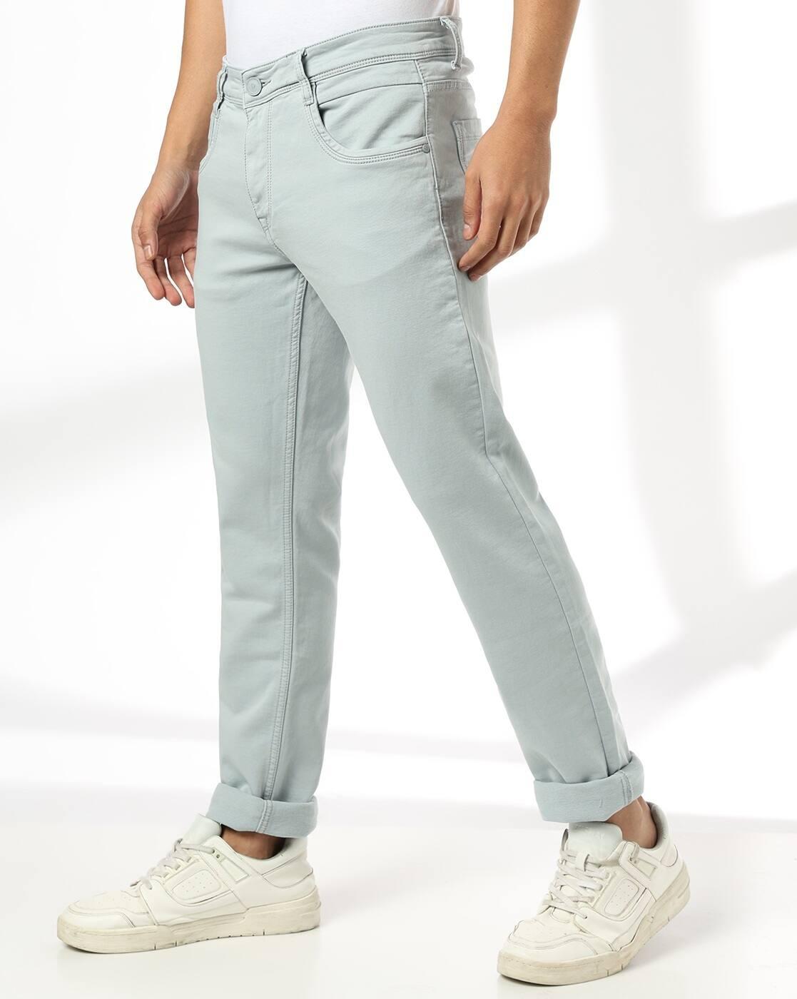 JOHN PLAYERS JEANS | Men Lightly Washed Slim Fit Jeans|1
