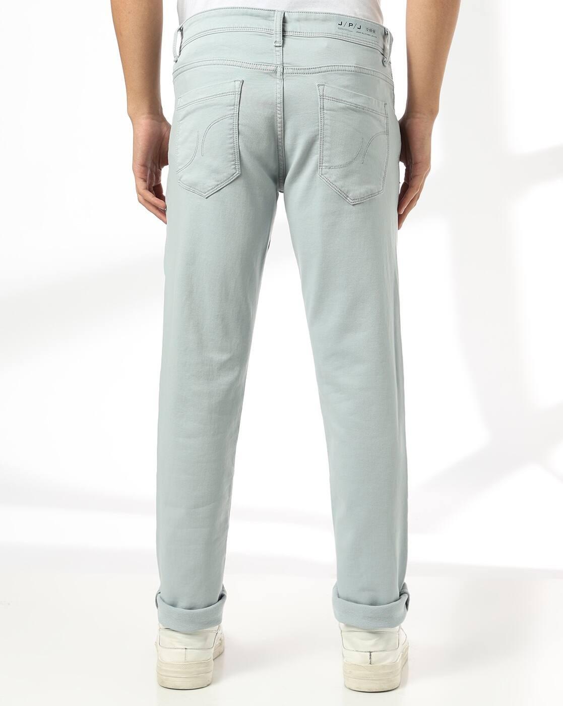 JOHN PLAYERS JEANS | Men Lightly Washed Slim Fit Jeans|2