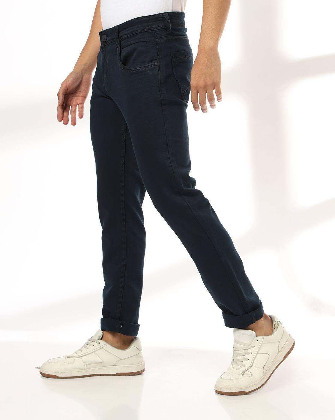JOHN PLAYERS JEANS | Men Mid-Rise Slim Fit Jeans|1