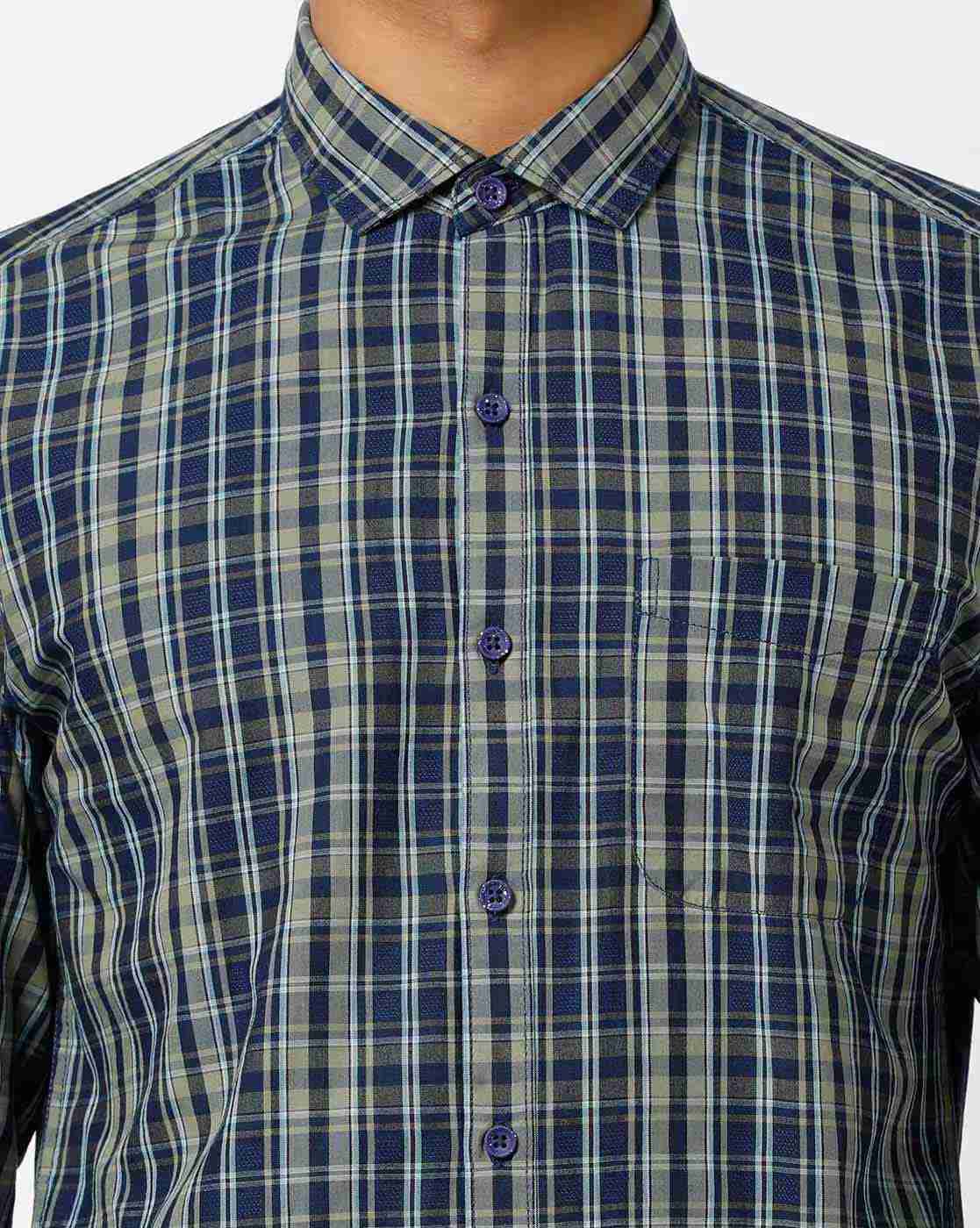 JOHN PLAYERS | Checked Extra-Slim Fit Shirt|2