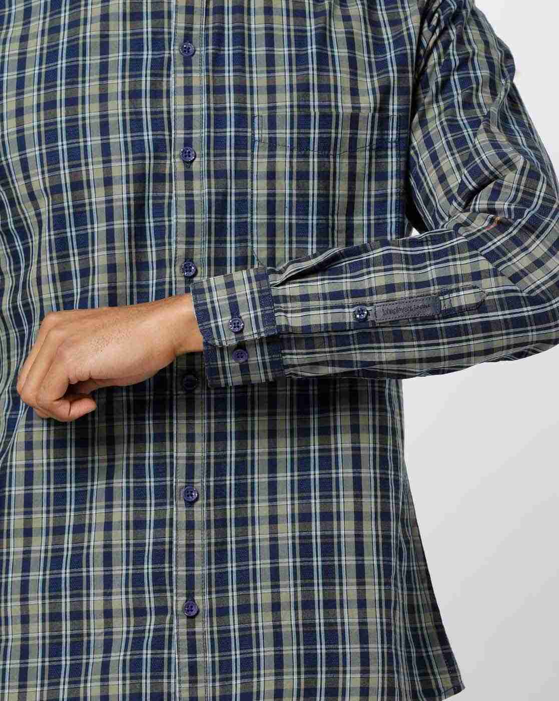 JOHN PLAYERS | Checked Extra-Slim Fit Shirt|3