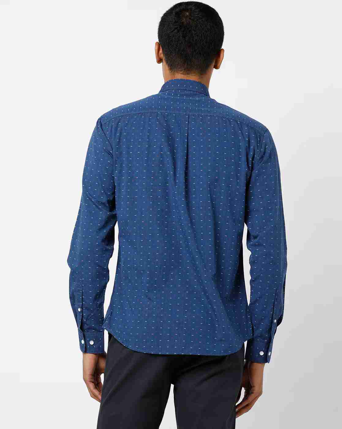 JOHN PLAYERS | Micro Print Extra-Slim Fit Shirt|1