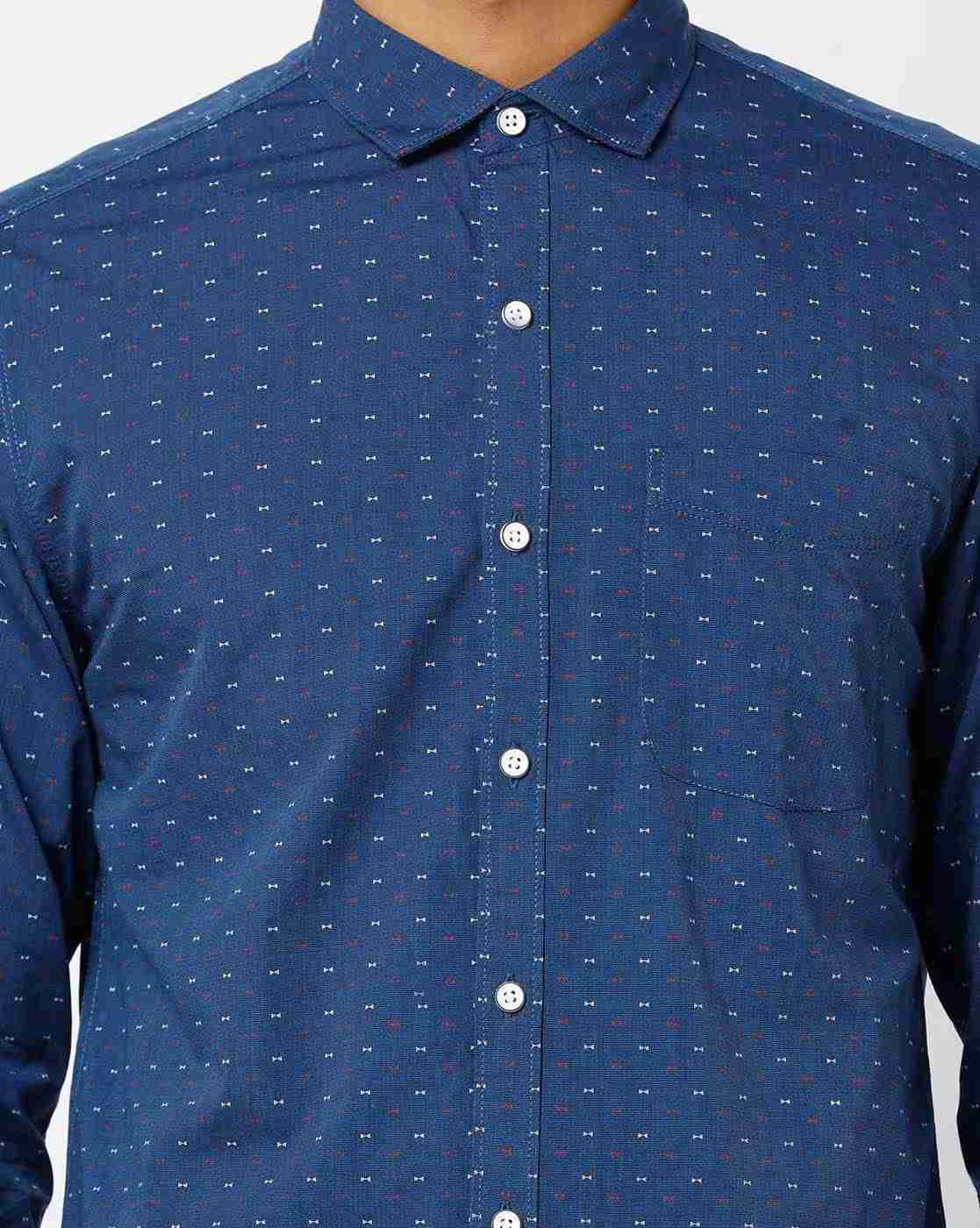 JOHN PLAYERS | Micro Print Extra-Slim Fit Shirt|2
