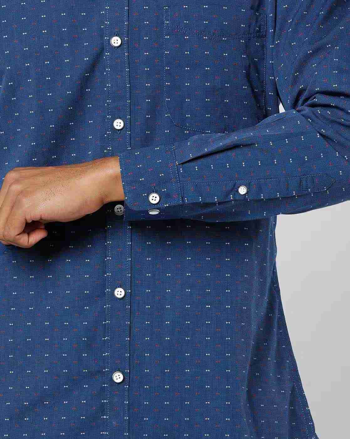 JOHN PLAYERS | Micro Print Extra-Slim Fit Shirt|3