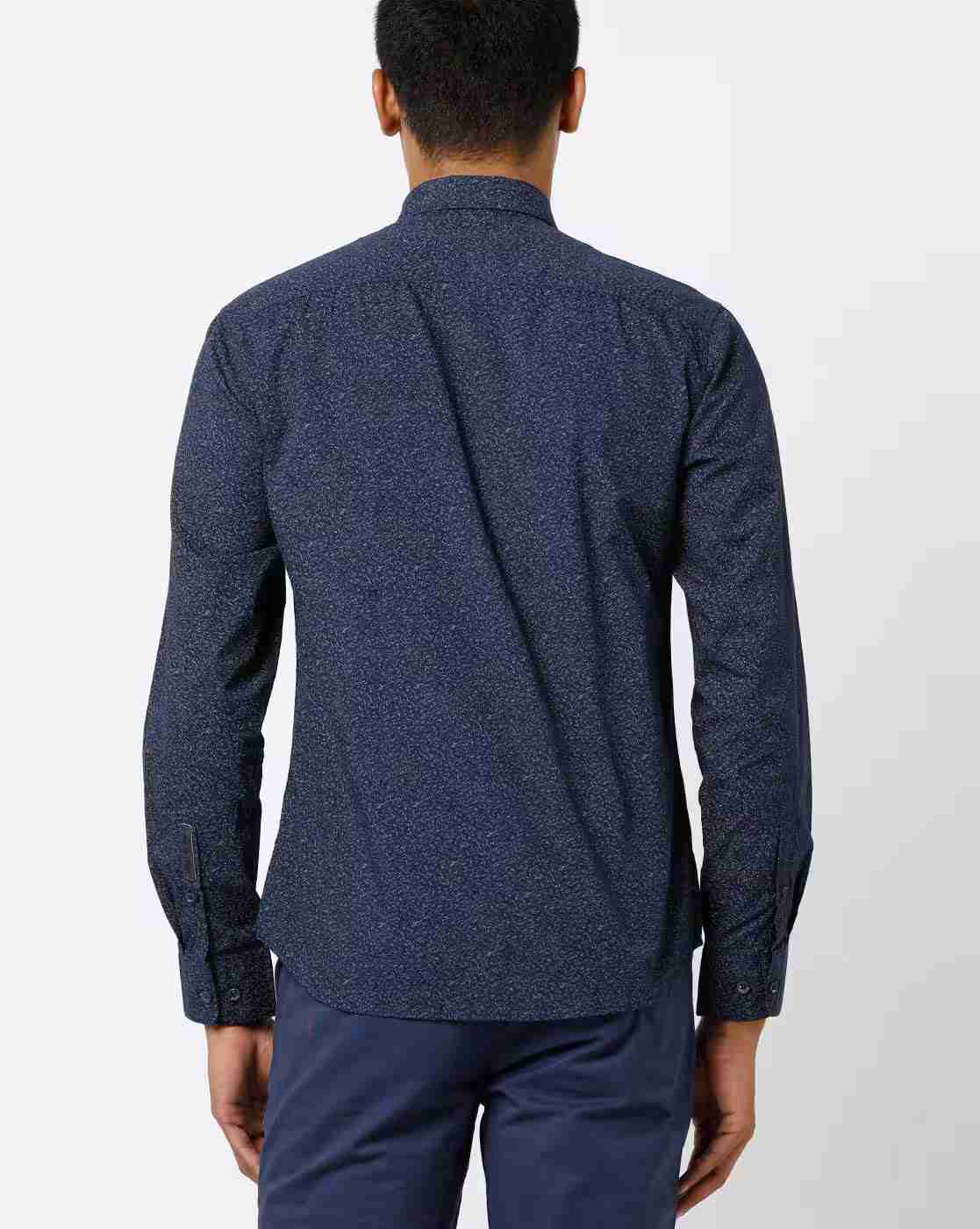 JOHN PLAYERS | Heathered Extra-Slim Fit Shirt|1