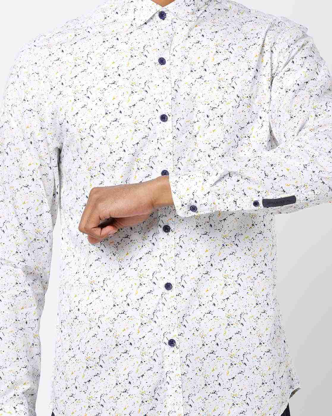 John Players | Printed Extra-Slim Fit Shirt|3