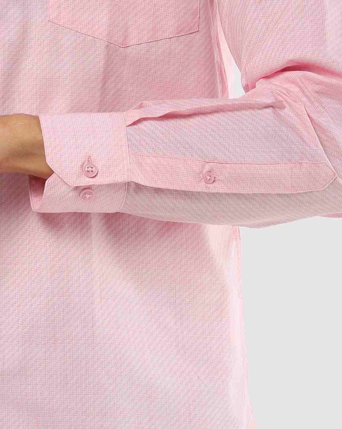 JOHN PLAYERS | Men Textured Slim Fit Shirt with Patch Pocket|3