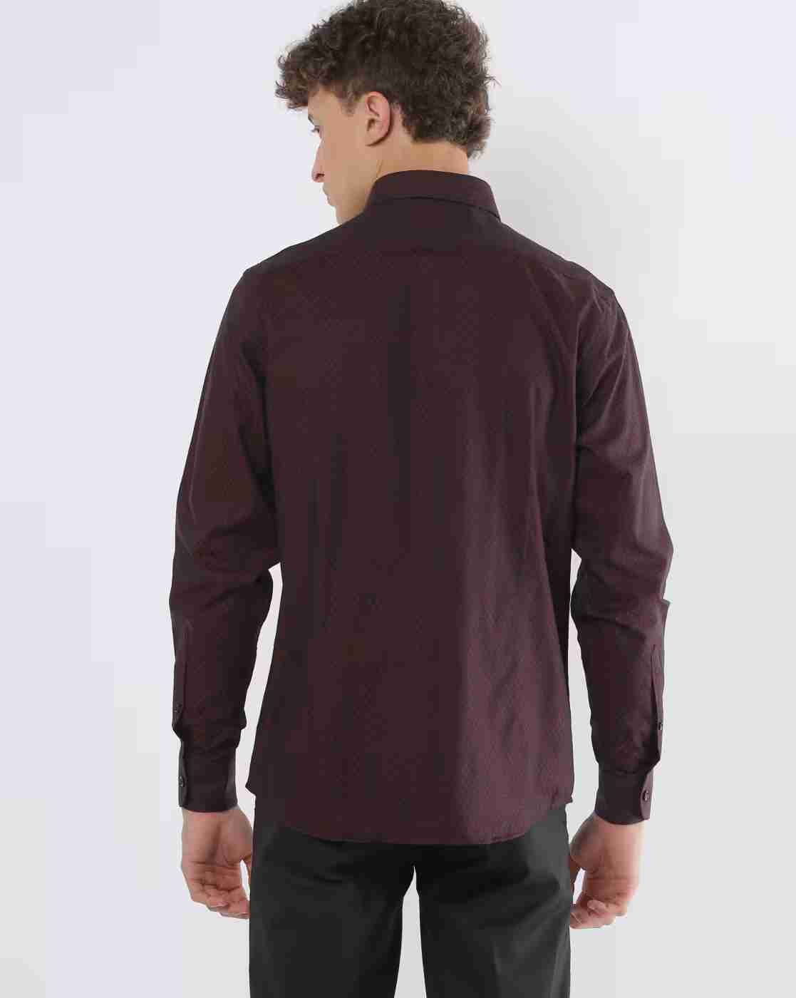 JOHN PLAYERS | Printed Slim Fit Shirt with Patch Pocket|1