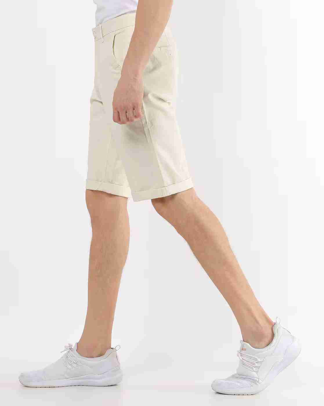 John Players | Slim Fit Flat-Front Shorts|1