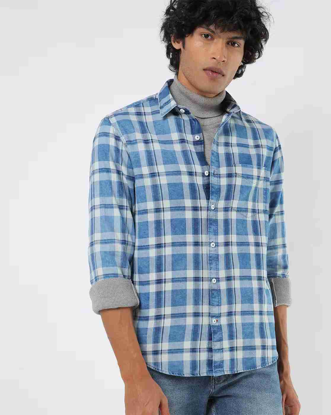 JOHN PLAYERS | Checked Extra Slim Fit Shirt|0
