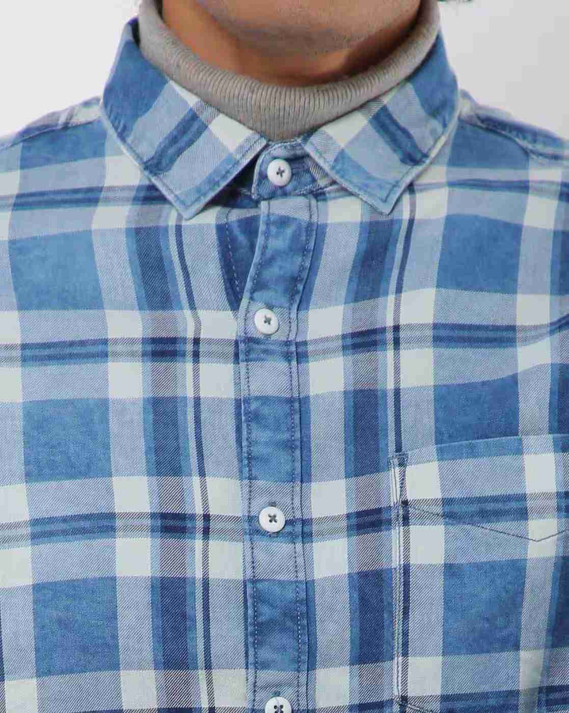 JOHN PLAYERS | Checked Extra Slim Fit Shirt|2