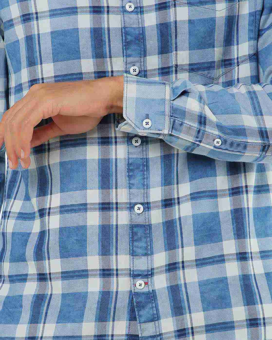 JOHN PLAYERS | Checked Extra Slim Fit Shirt|3