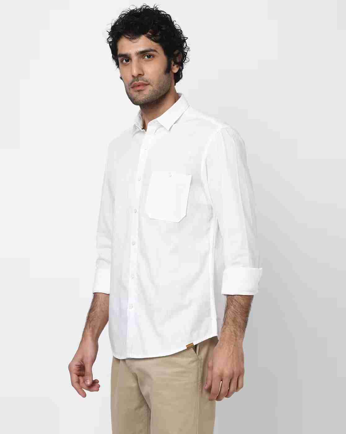 JOHN PLAYERS | Extra Slim Fit Shirt with Patch Pocket|0