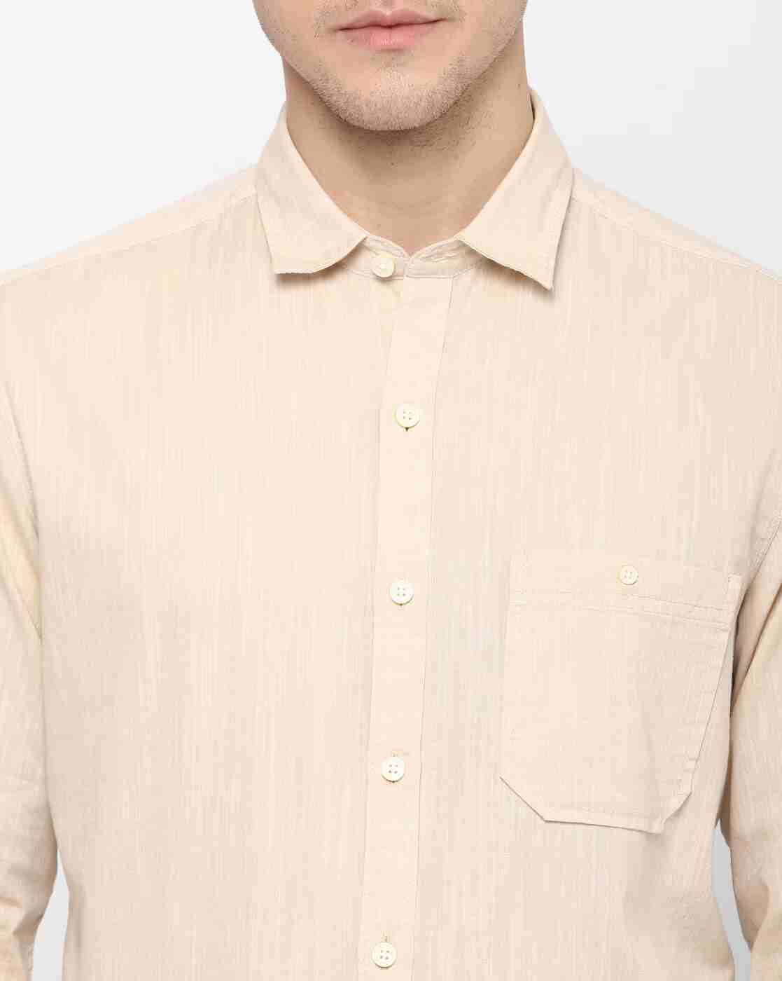 JOHN PLAYERS | Textured Extra Slim Fit Shirt with Patch Pocket|2