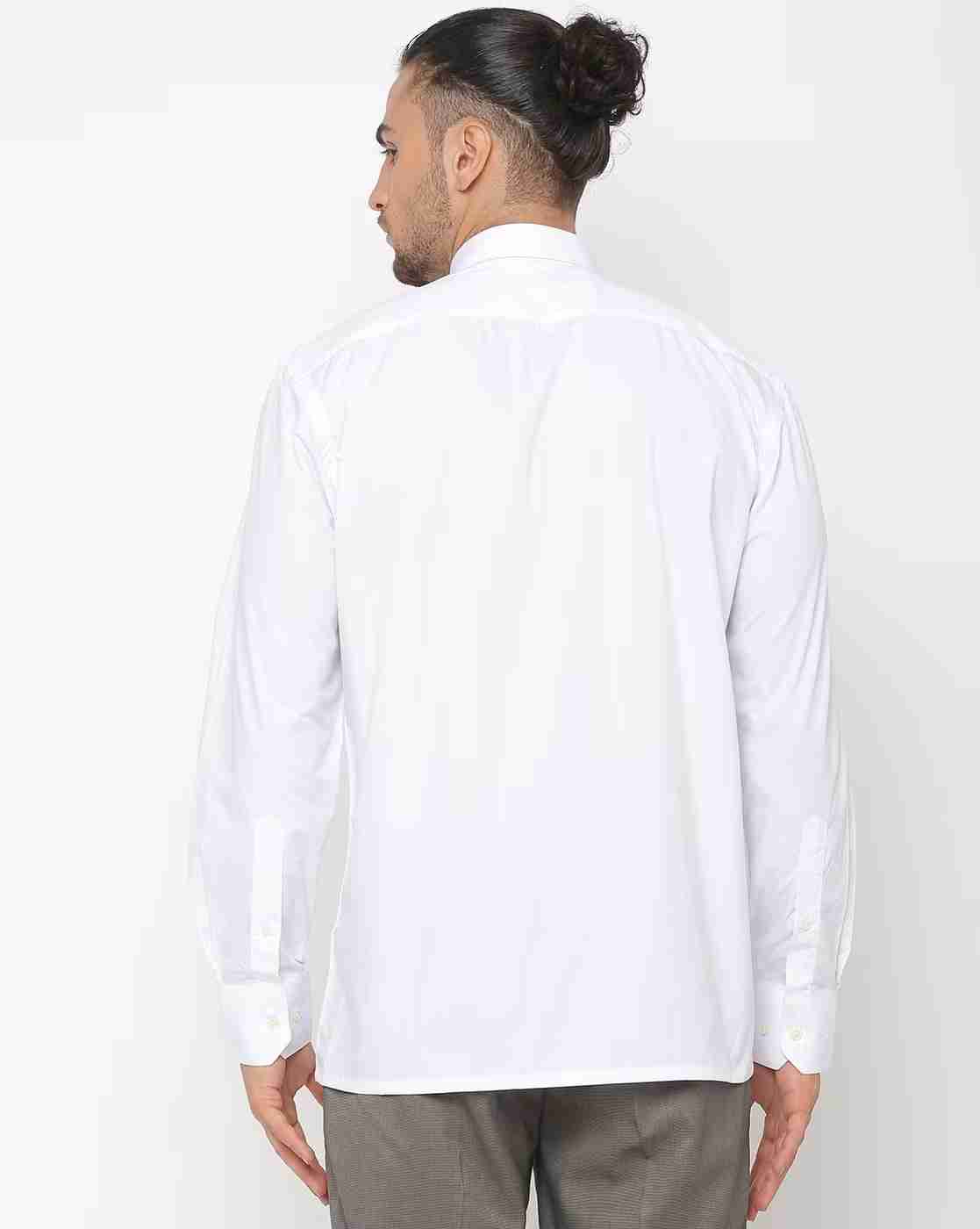 JOHN PLAYERS | Slim Fit Shirt with Patch Pocket|1