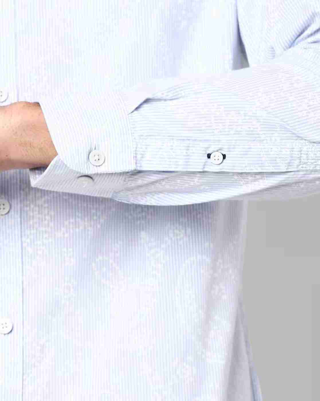 JOHN PLAYERS | Men Printed Extra Slim Fit Shirt|3