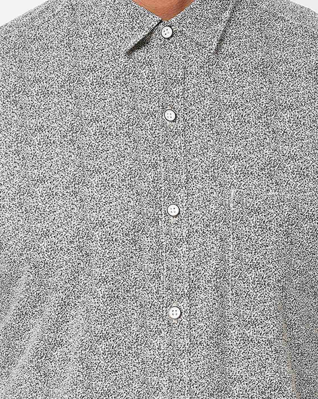 JOHN PLAYERS | Abstract Print Slim Fit Shirt with Patch Pocket|2