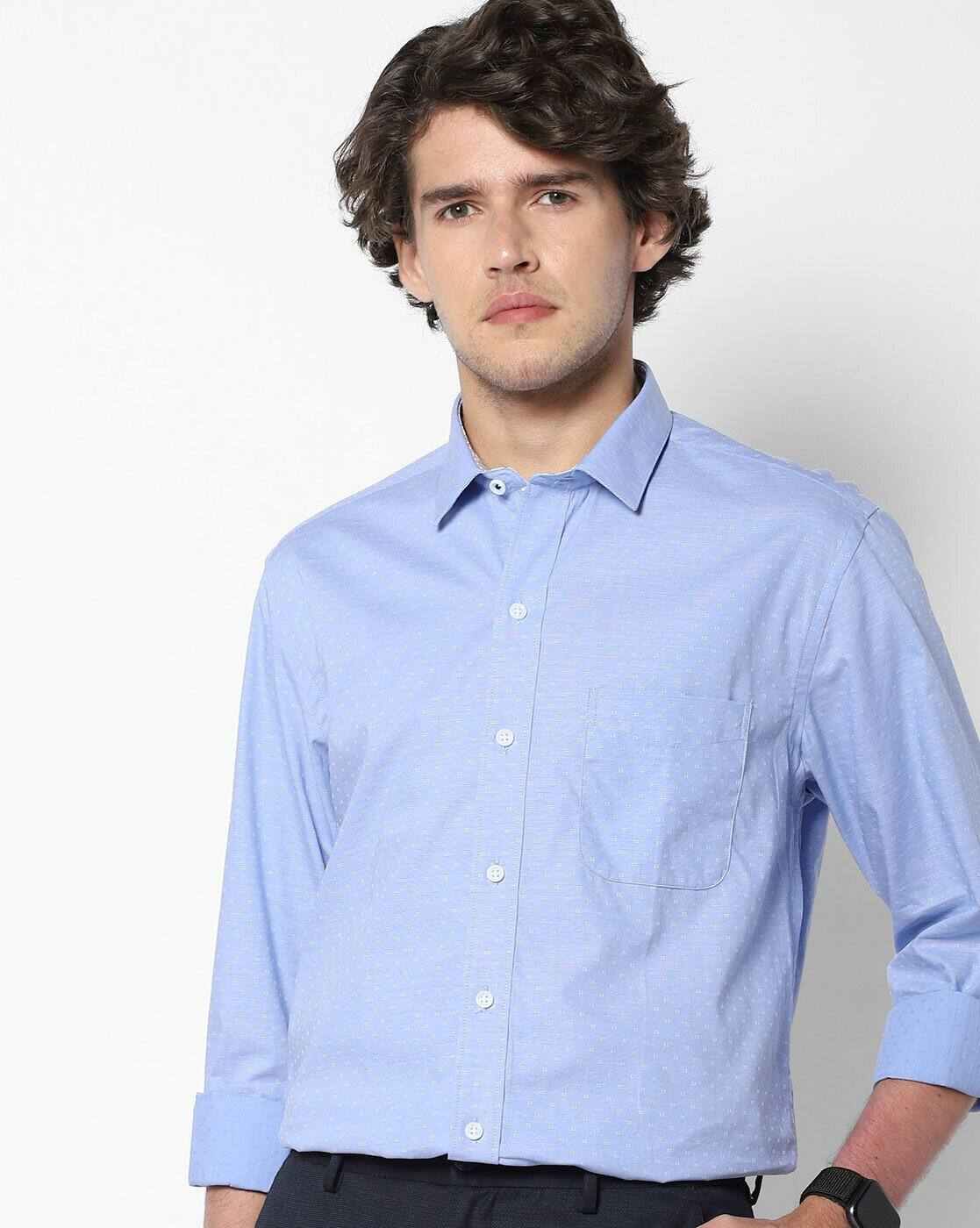 JOHN PLAYERS | Men Extra Slim Fit Shirt with Patch Pocket|0