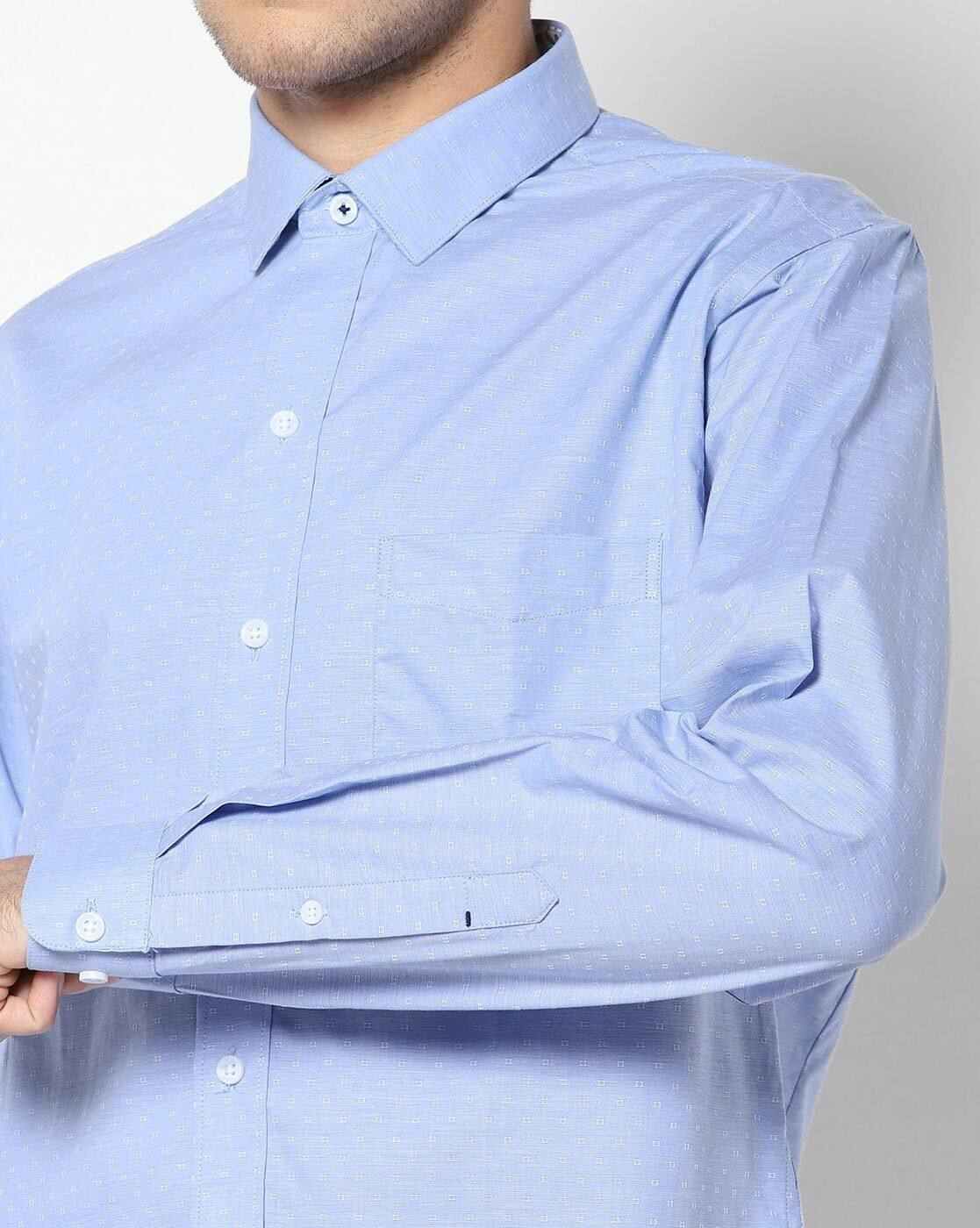 JOHN PLAYERS | Men Extra Slim Fit Shirt with Patch Pocket|2