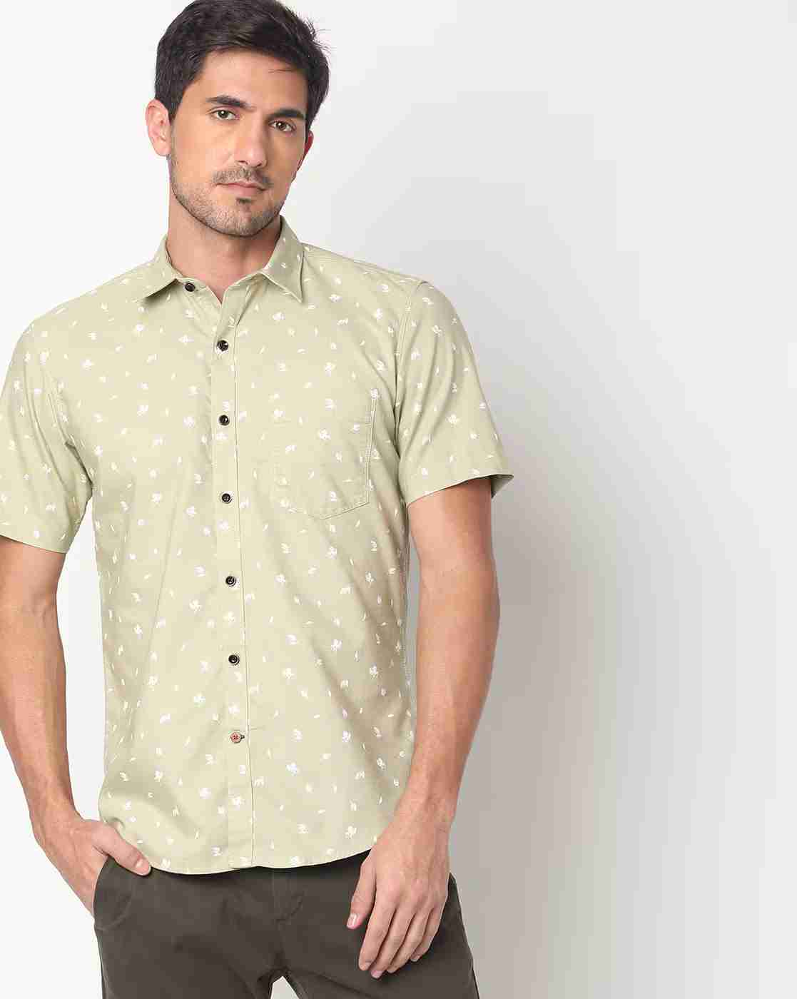 JOHN PLAYERS | Floral Print Extra Slim Fit with Patch Pocket|0