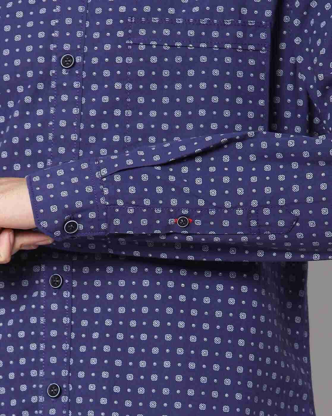 JOHN PLAYERS | Men The Business Casual Printed Extra Slim Fit Shirt|3